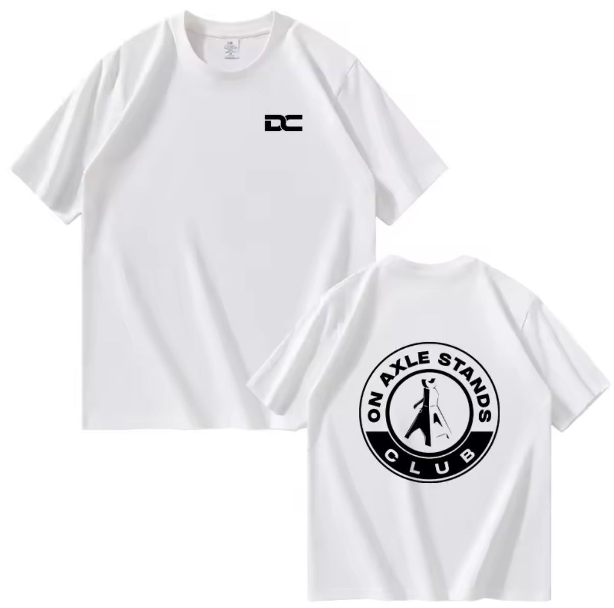 On axle stands club T-shirt (Two colours available)