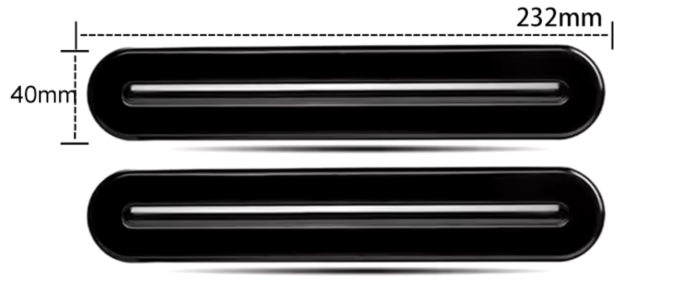 4 in 1 LED Tail Lights 12V or 24V pair