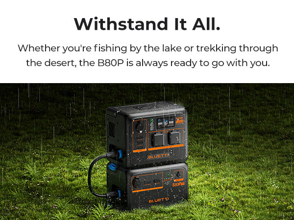 BLUETTI B80P EXPANSION BATTERY & USB/12VDC UPS POWER STATION | 806WH - FOR AC60P ONLY