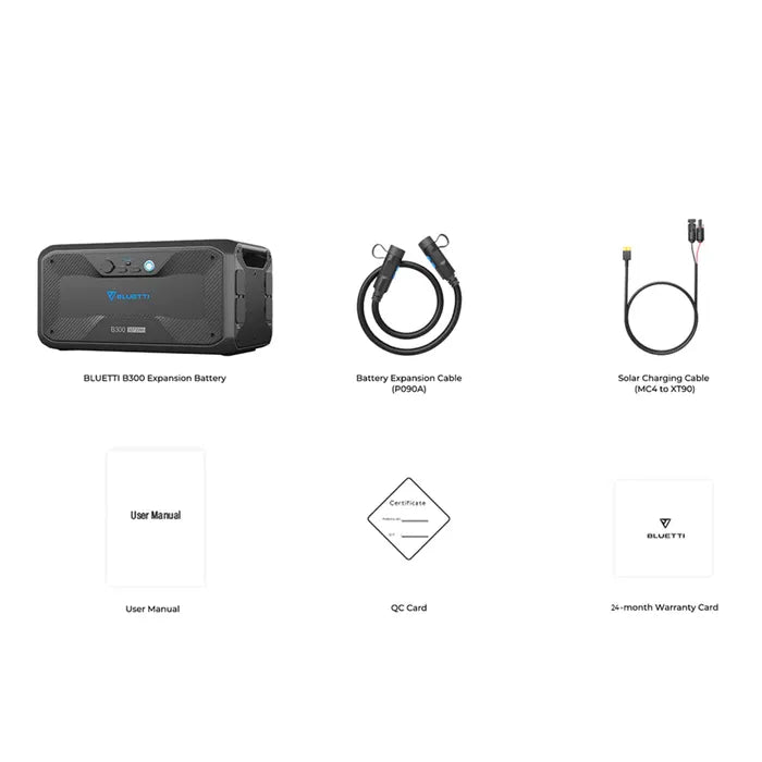 BLUETTI B300 EXPANSION BATTERY & USB/12VDC POWER STATION | 3072WH