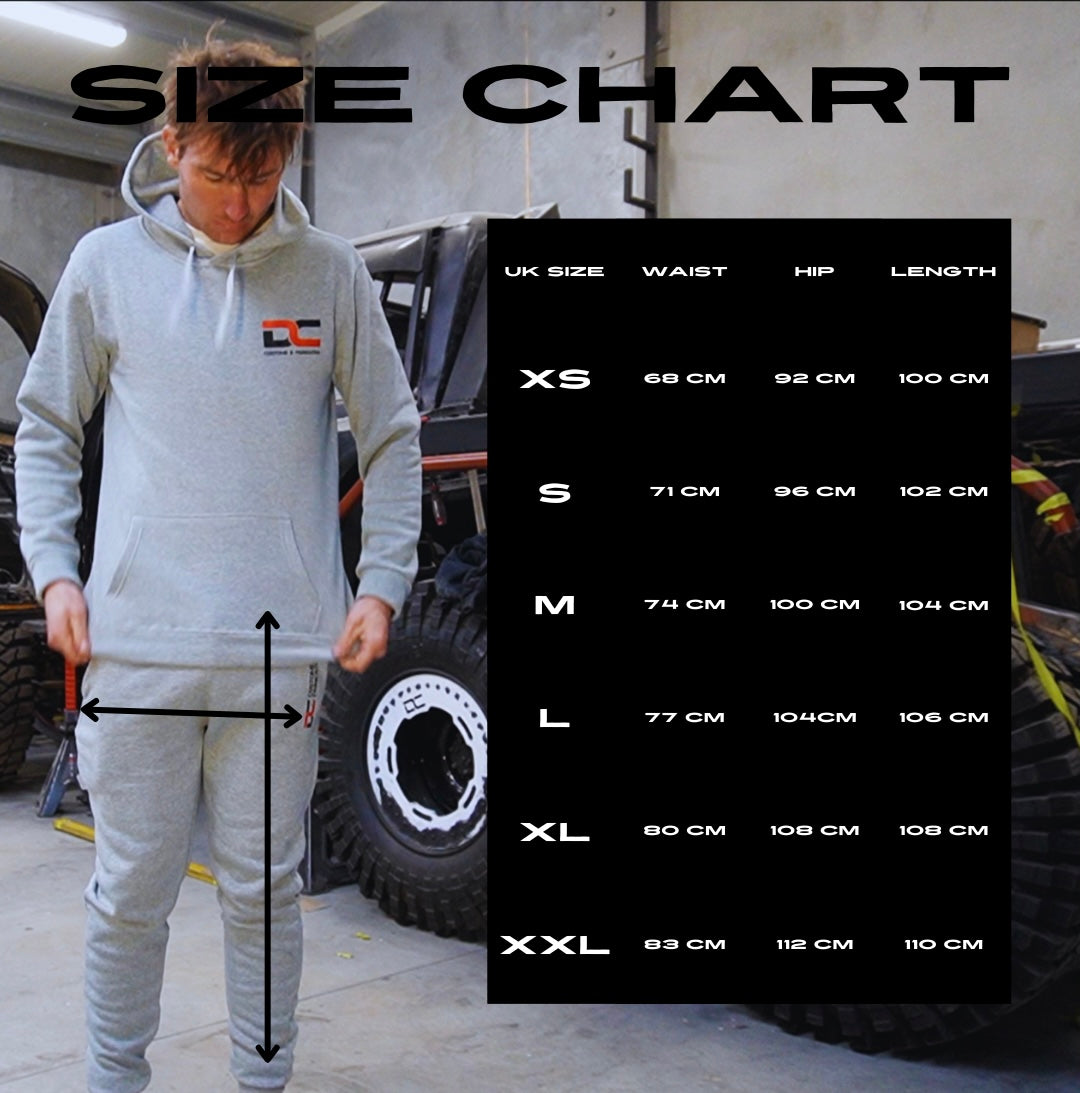 DC Customs & Fab classic spine logo tracksuit (Black)