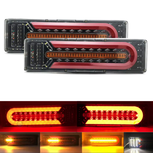 Mercedes G63 (G Wagon) style Tail Lights For Tray/Trailer (3 sizes) 12v & 24v