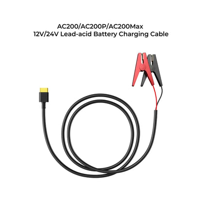 BLUETTI 12V/24V LEAD ACID TO XT90 BATTERY CHARGING CABLE FOR AC200MAX