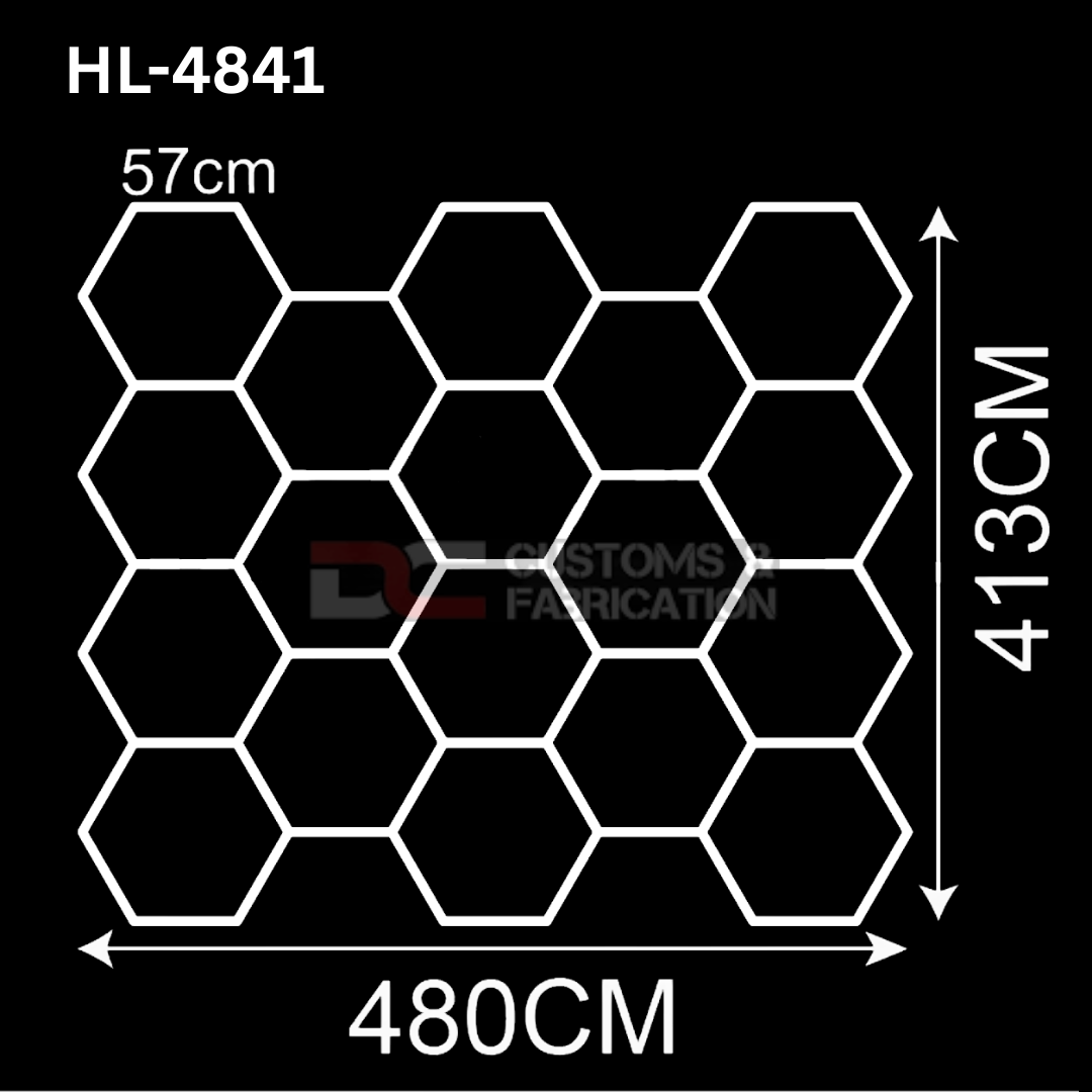 Hexagon Led Tube Ceiling  Lighting 6500k  110V-240V (35 Sizes)