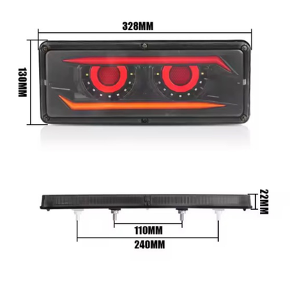 Tail Lights For Tray/Trailer 12v & 24v