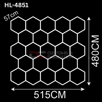 Hexagon Led Tube Ceiling  Lighting 6500k  110V-240V (35 Sizes)