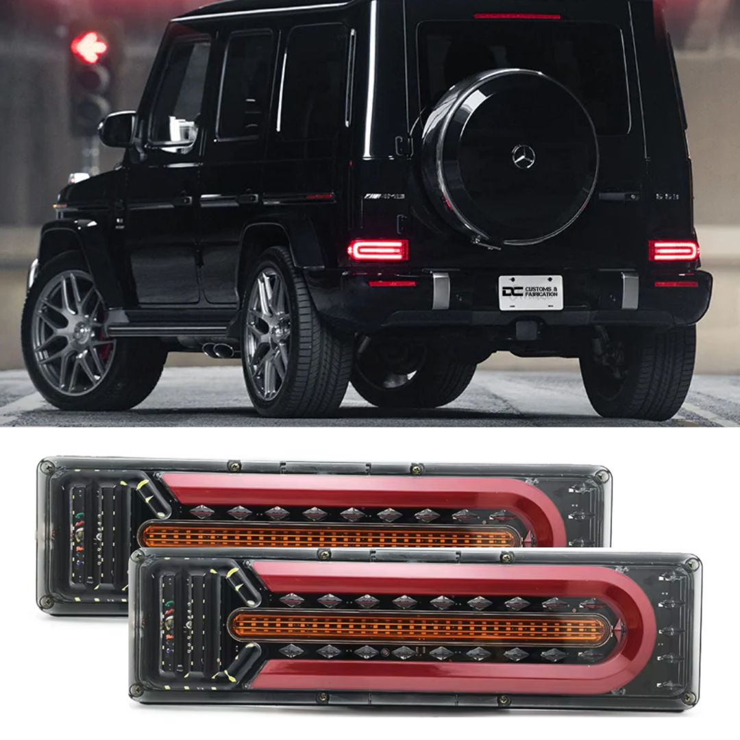 Mercedes G63 (G Wagon) style Tail Lights For Truck/Trailer (3 sizes in 12v & 24v)