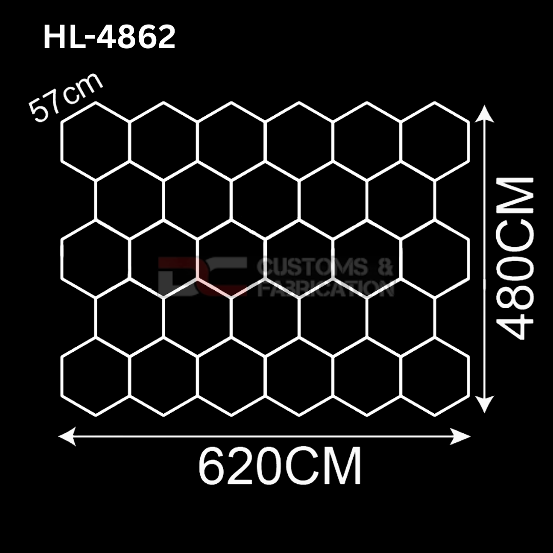 Hexagon Led Tube Ceiling  Lighting 6500k  110V-240V (35 Sizes)