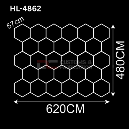 Hexagon Led Tube Ceiling  Lighting 6500k  110V-240V (35 Sizes)
