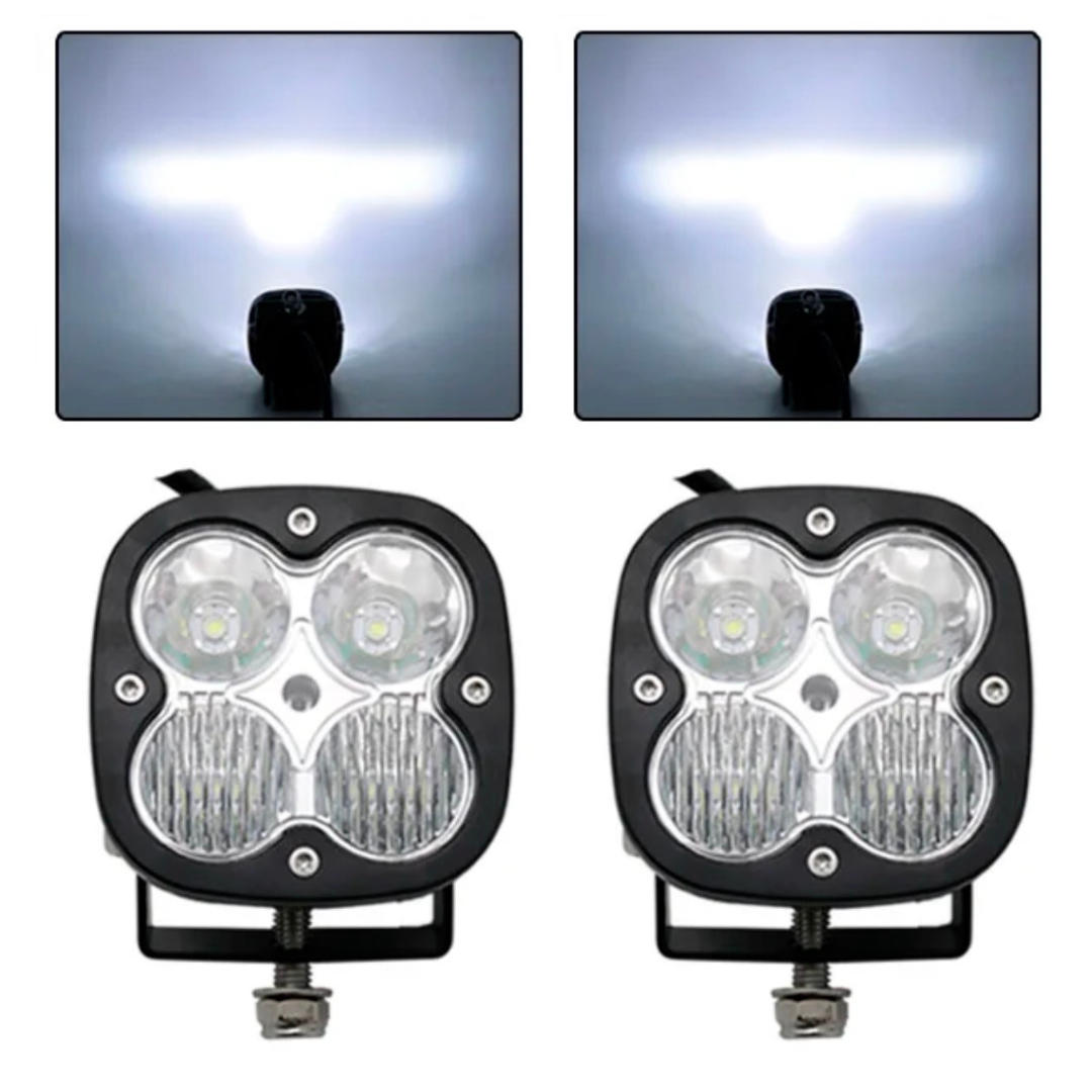 3" BLACK LED Spot Flood Combo Beam LIGHT POD - UNIVERSAL