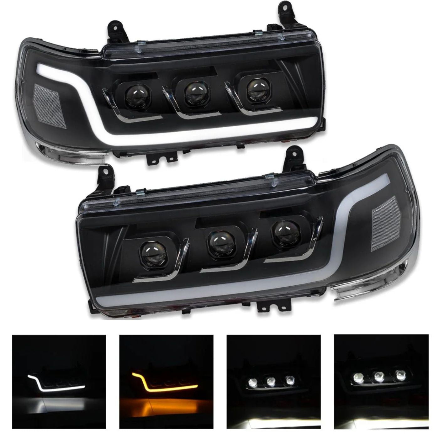 Toyota LANDCRUISER 80 Series FJ80 LC80 1990-1997 Headlights