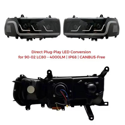 Toyota LANDCRUISER 80 Series FJ80 LC80 1990-1997 Headlights