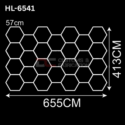 Hexagon Led Tube Ceiling  Lighting 6500k  110V-240V (35 Sizes)
