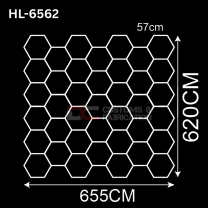 Hexagon Led Tube Ceiling  Lighting 6500k  110V-240V (35 Sizes)