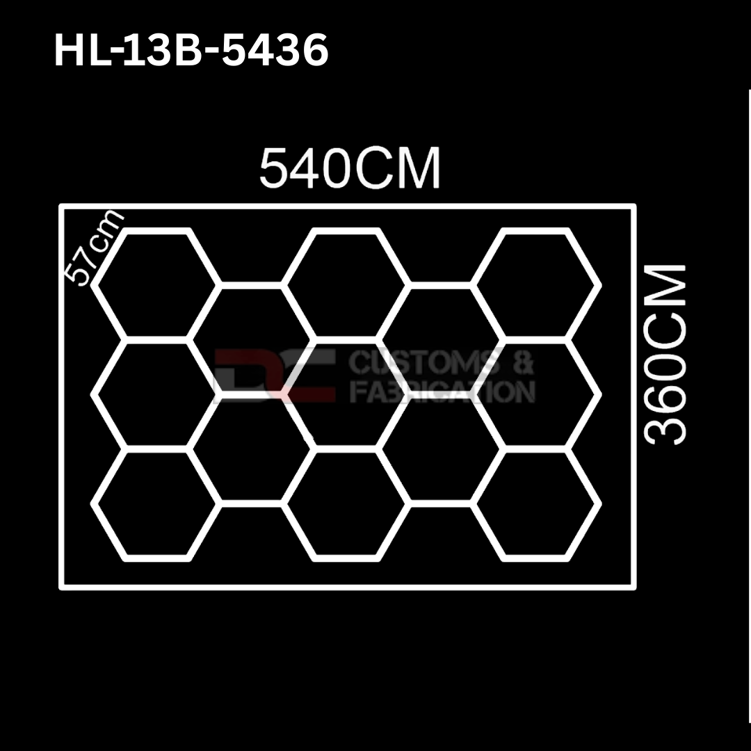 Hexagon Led Tube Ceiling  Lighting 6500k  110V-240V (35 Sizes)