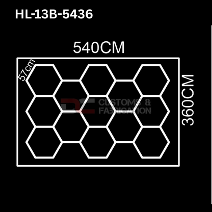 Hexagon Led Tube Ceiling  Lighting 6500k  110V-240V (35 Sizes)