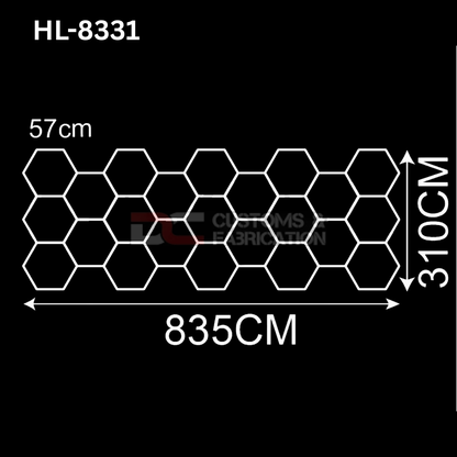 Hexagon Led Tube Ceiling  Lighting 6500k  110V-240V (35 Sizes)