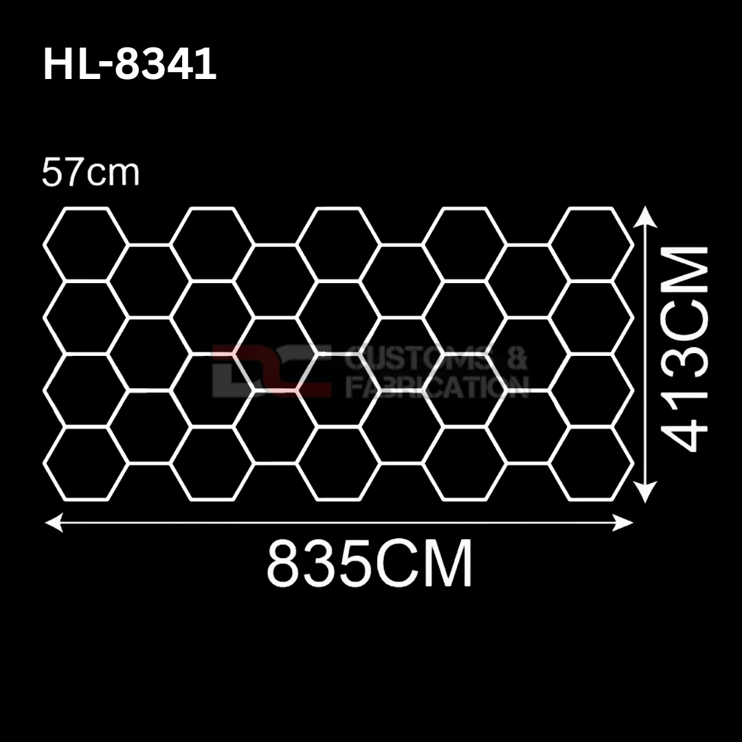 Hexagon Led Tube Ceiling  Lighting 6500k  110V-240V (35 Sizes)