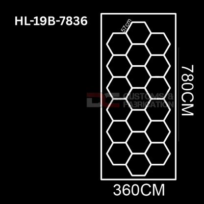 Hexagon Led Tube Ceiling  Lighting 6500k  110V-240V (35 Sizes)
