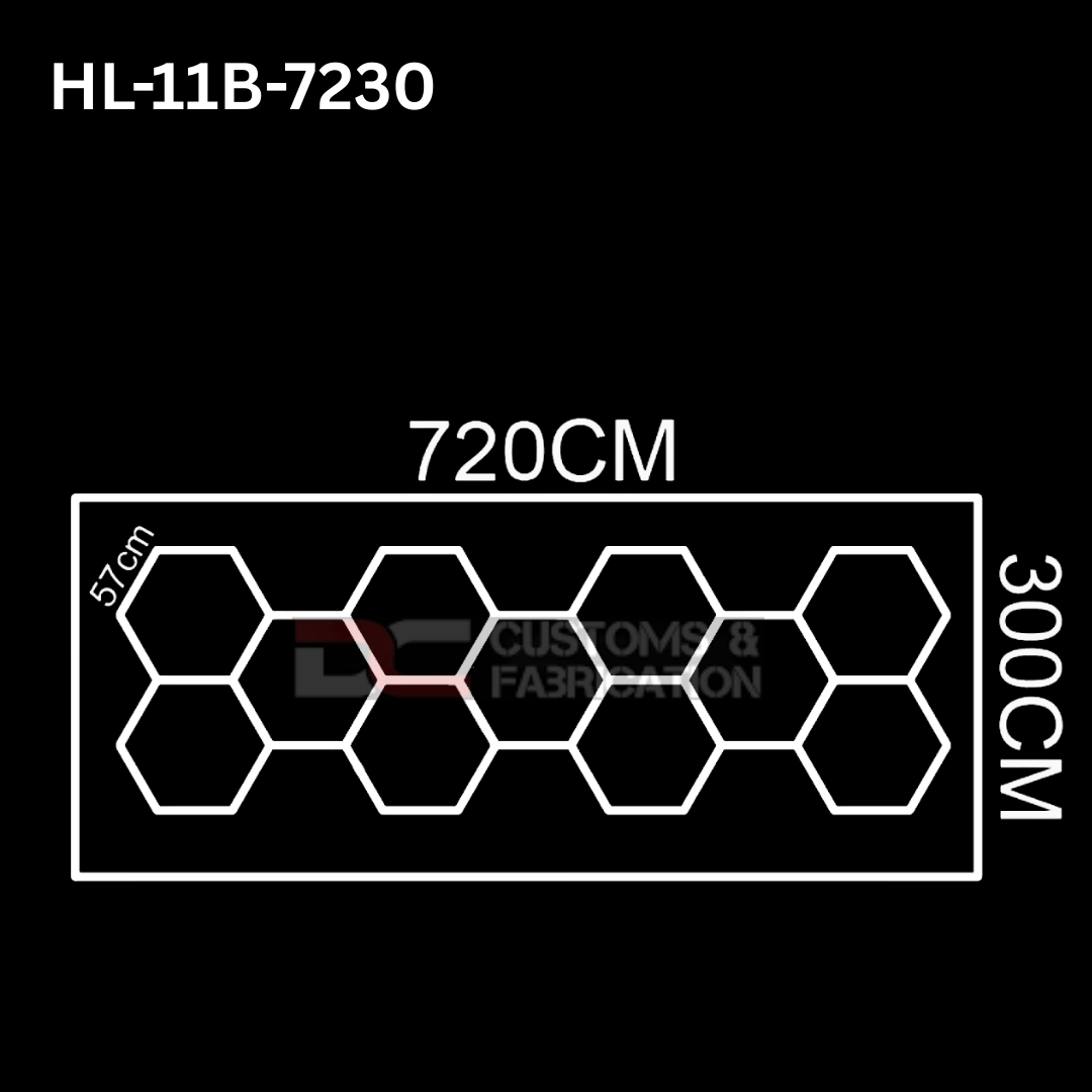 Hexagon Led Tube Ceiling  Lighting 6500k  110V-240V (35 Sizes)