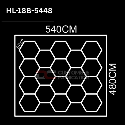 Hexagon Led Tube Ceiling  Lighting 6500k  110V-240V (35 Sizes)