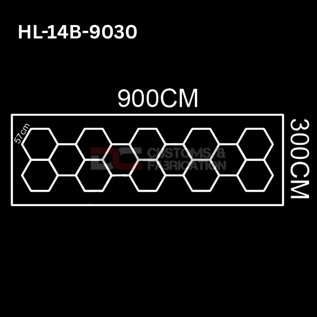 Hexagon Led Tube Ceiling  Lighting 6500k  110V-240V (35 Sizes)