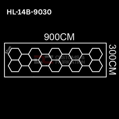 Hexagon Led Tube Ceiling  Lighting 6500k  110V-240V (35 Sizes)