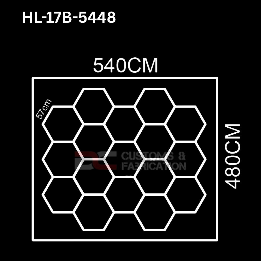 Hexagon Led Tube Ceiling  Lighting 6500k  110V-240V (35 Sizes)