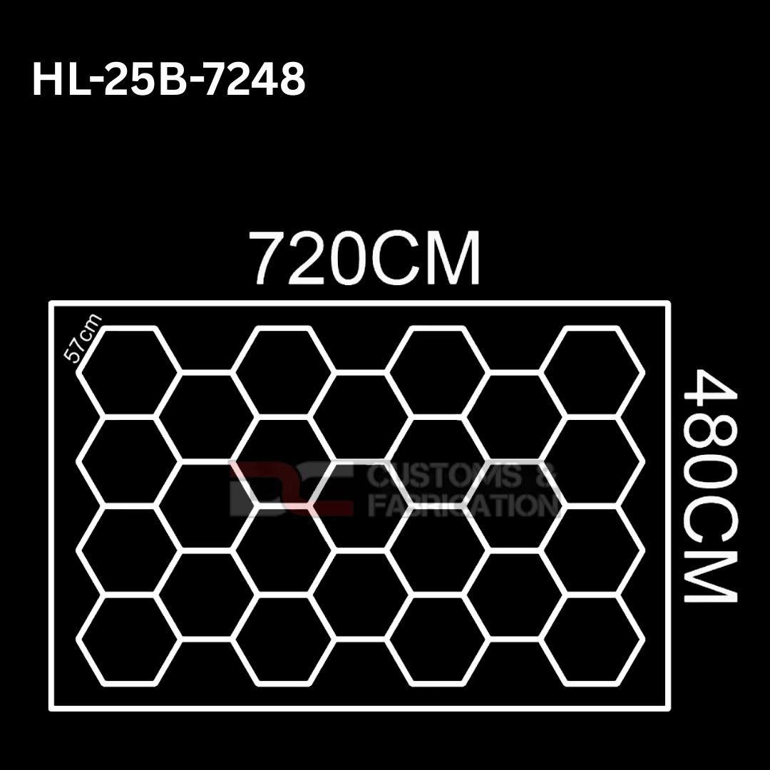 Hexagon Led Tube Ceiling  Lighting 6500k  110V-240V (35 Sizes)
