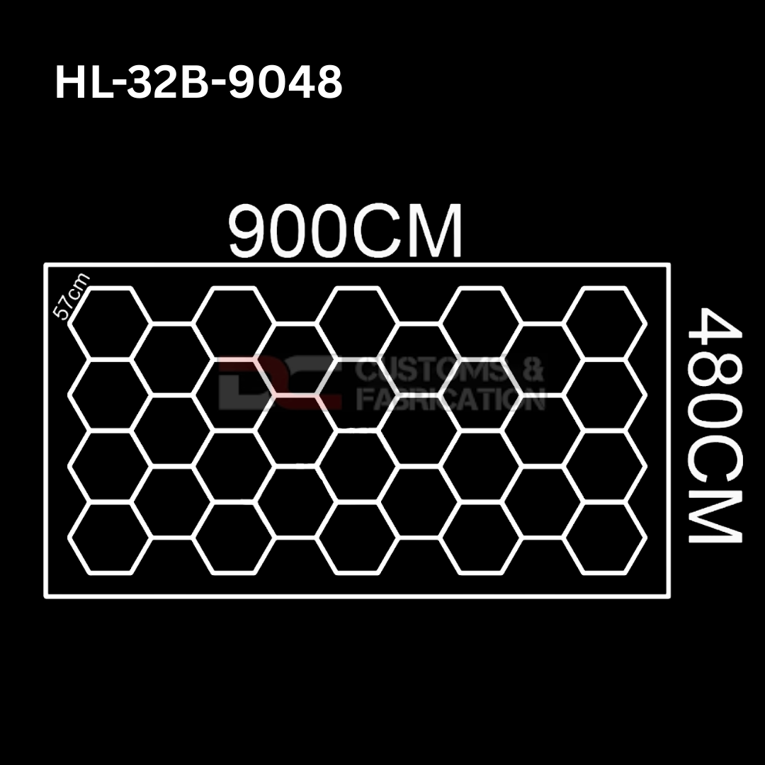 Hexagon Led Tube Ceiling  Lighting 6500k  110V-240V (35 Sizes)