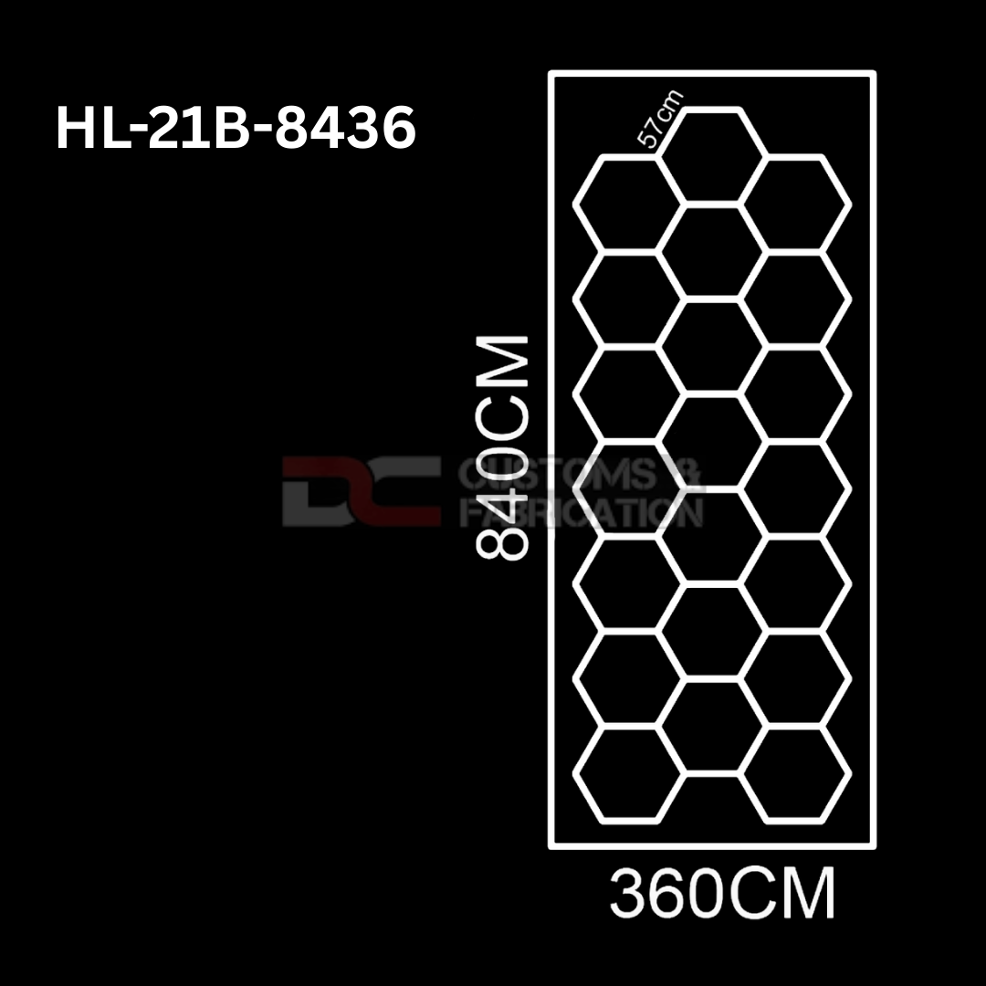Hexagon Led Tube Ceiling  Lighting 6500k  110V-240V (35 Sizes)