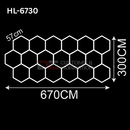 Hexagon Led Tube Ceiling  Lighting 6500k  110V-240V (35 Sizes)