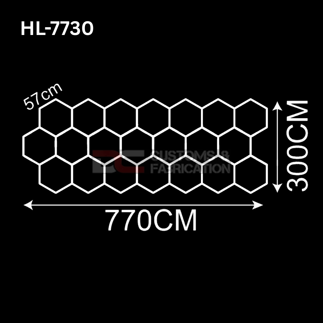 Hexagon Led Tube Ceiling  Lighting 6500k  110V-240V (35 Sizes)