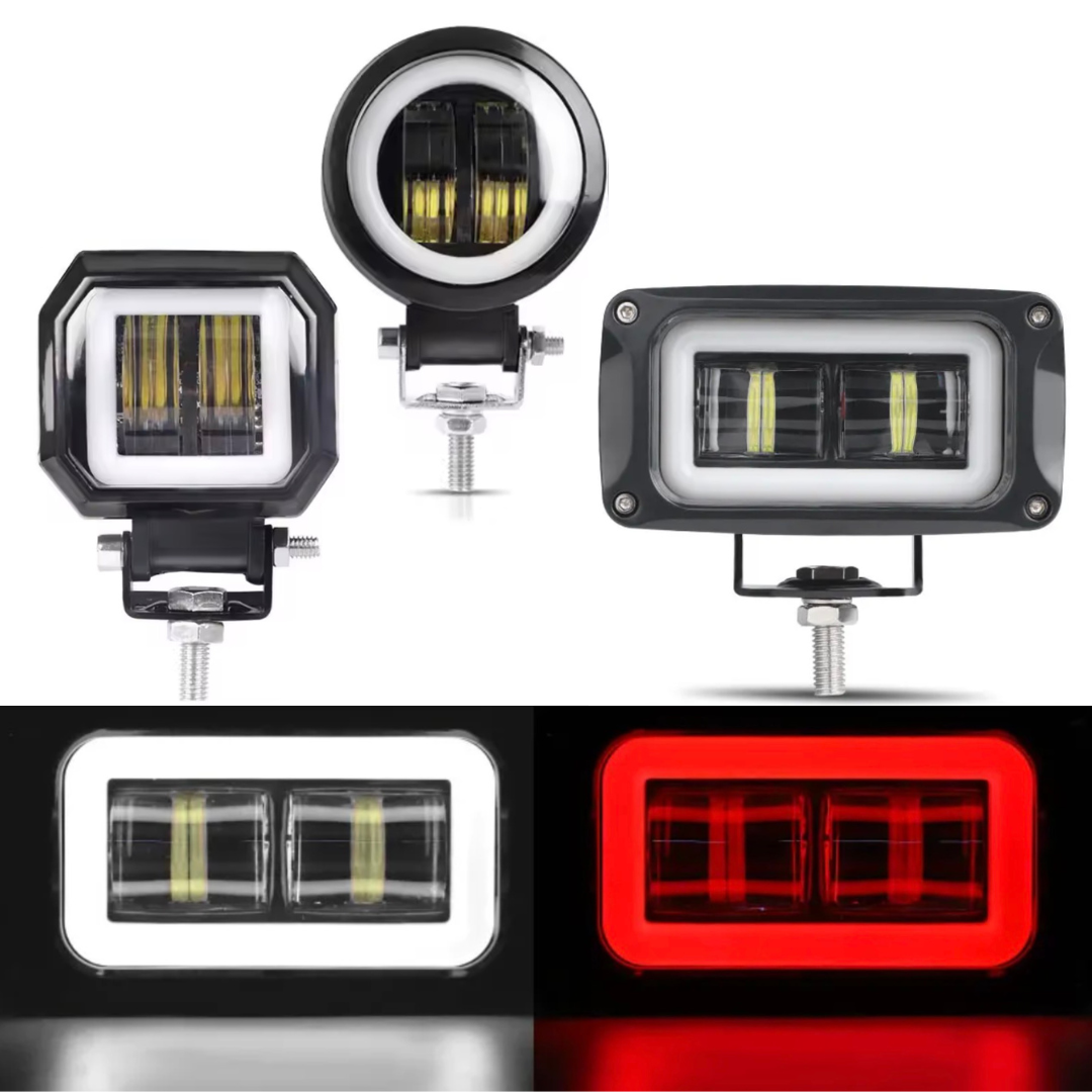 Fog Light / Driving light / Work Light / Reverse Light With Halo Angel Eyes