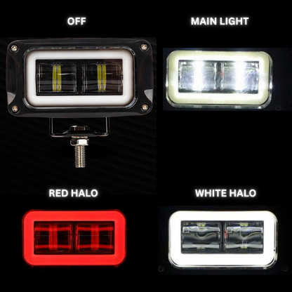 Fog Light / Driving light / Work Light / Reverse Light With Halo Angel Eyes