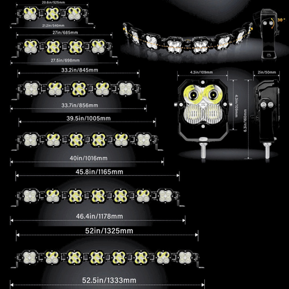 Linkable LED Light Bar and Bracket Kits