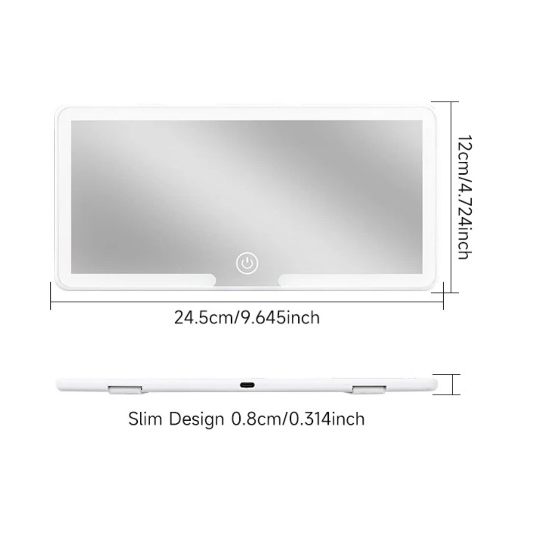 Ultra Thin Sun Visor LED Mirror