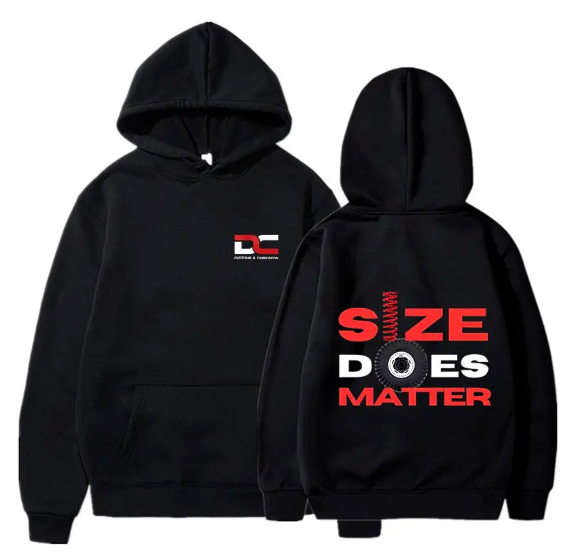 DC Customs & Fab Size Does Matter Hoodie (Black)