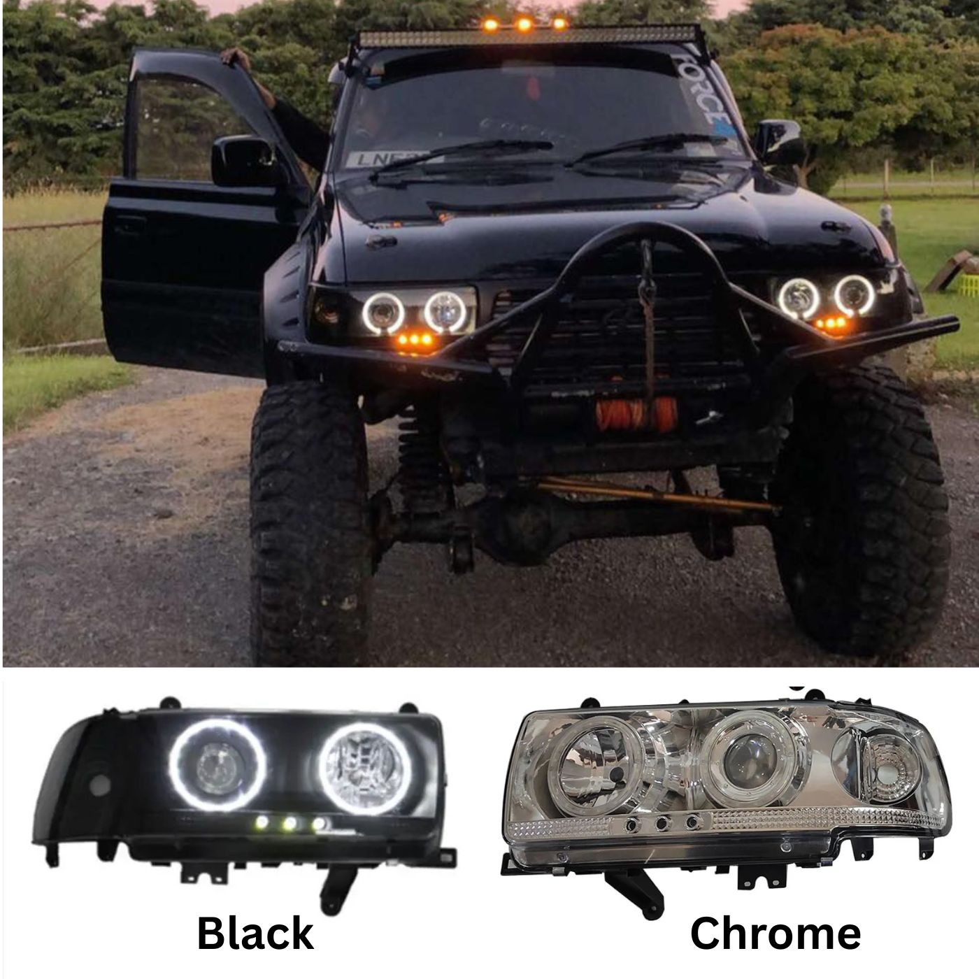 Toyota LANDCRUISER 80 Series FJ80 LC80 1990-1997 Headlights