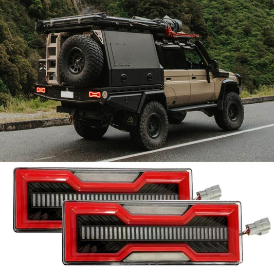 Pair of LED Tail Lights For Toyota Land Cruiser 79 LC79 or Universal