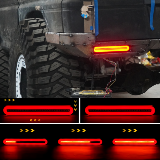 4 in 1 LED Tail Lights 12V or 24V pair
