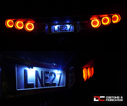 x2 License plate bolts with LED Lights inside