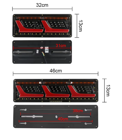 c8 corvette style Tail Lights For Truck/Trailer (2 sizes in 12v & 24v)