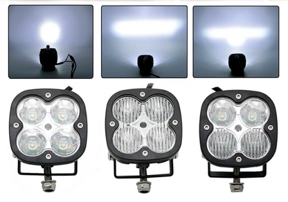 3" BLACK LED Spot Flood Combo Beam LIGHT POD - UNIVERSAL