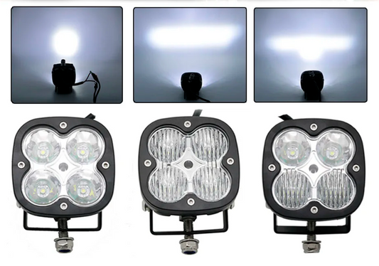 3" BLACK LED Spot Flood Combo Beam LIGHT POD - UNIVERSAL