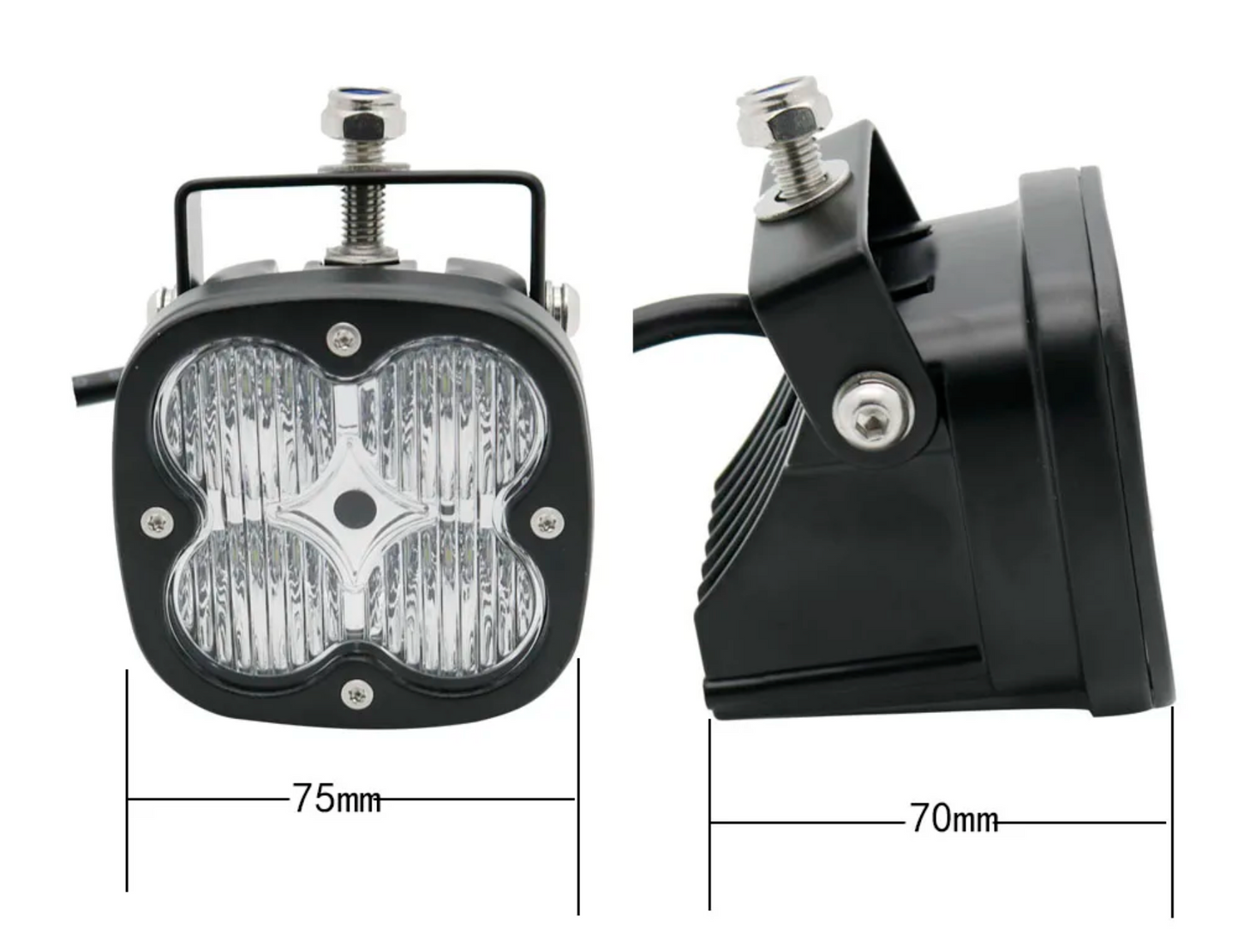 3" BLACK LED Spot Flood Combo Beam LIGHT POD - UNIVERSAL