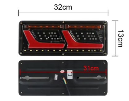 c8 corvette style Tail Lights For Tray/Trailer (2 sizes) 12v & 24v