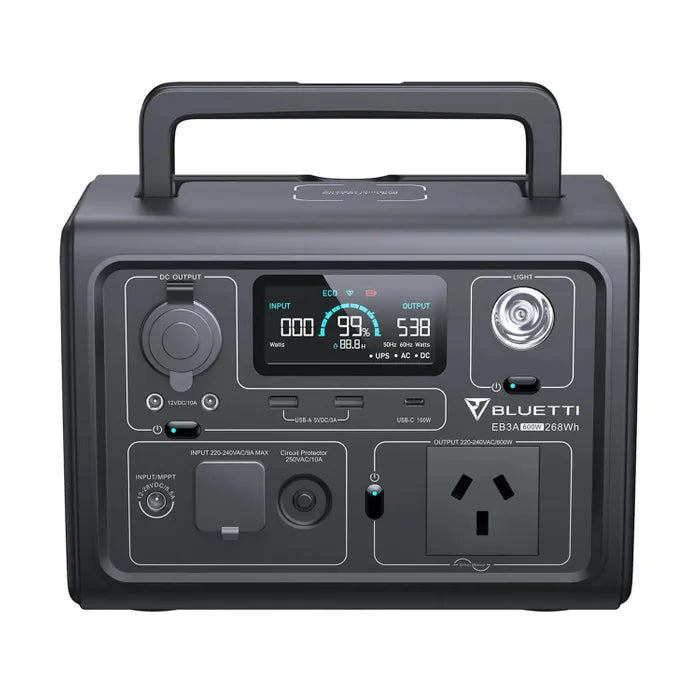 BLUETTI EB3A PORTABLE POWER STATION | 600W (1200W SURGE) 268WH