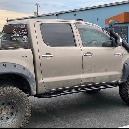 Rock slider, sidesteps, scrub bars