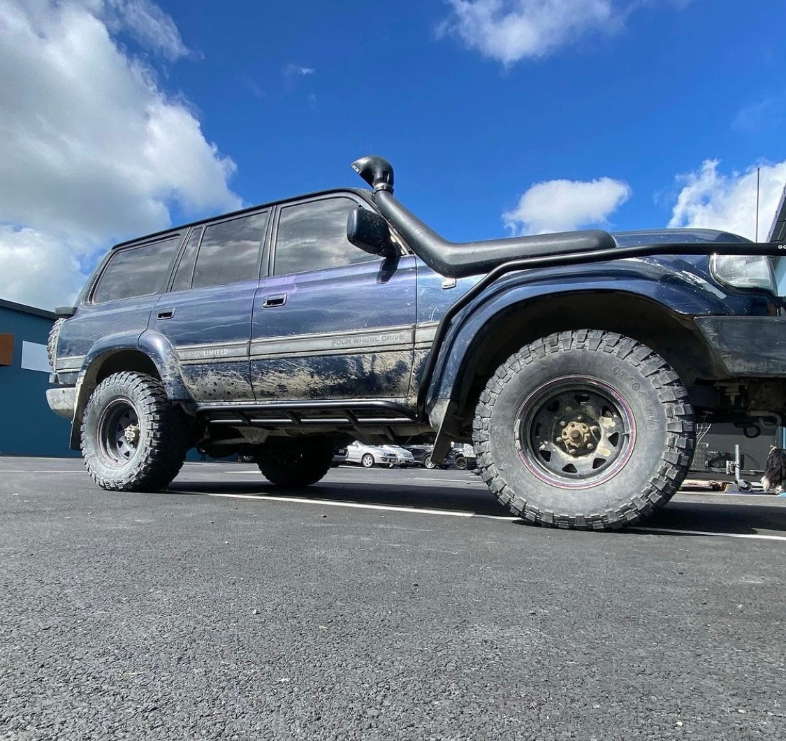 Rock slider, sidesteps, scrub bars